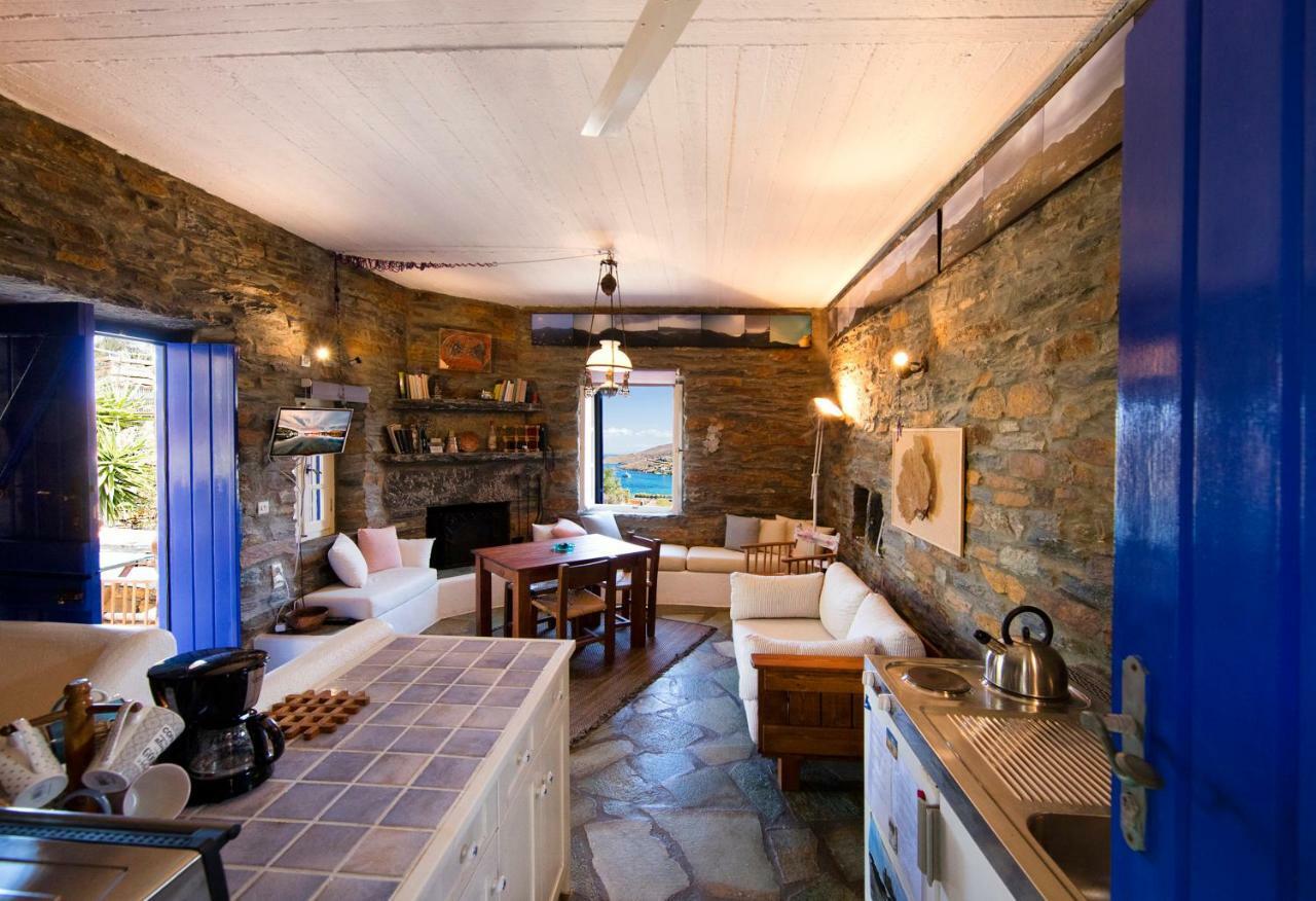 Вилла Stone House With A Magical View Otzias Экстерьер фото